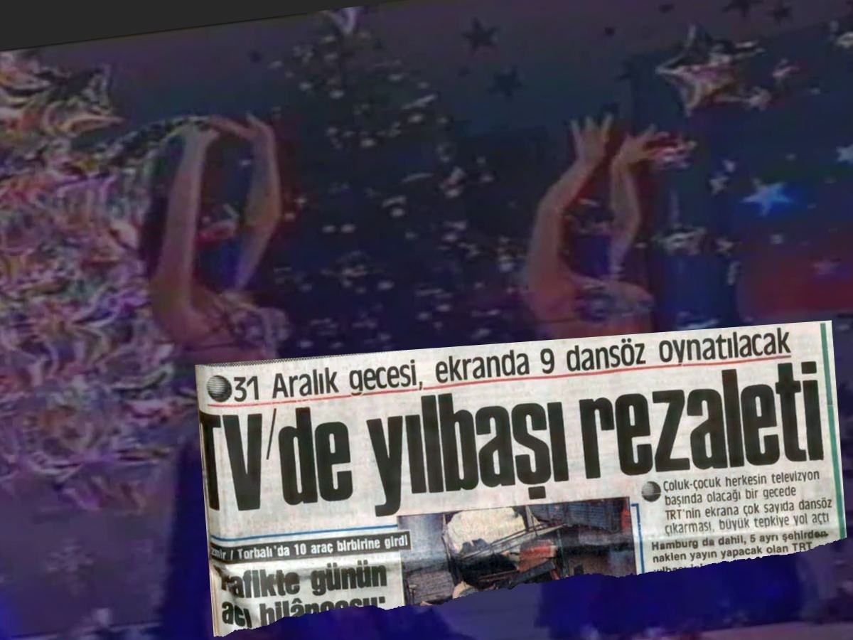 37 yıl önce Türkiye: Devlet televizyonunda 9 dansözlü yılbaşı yayını